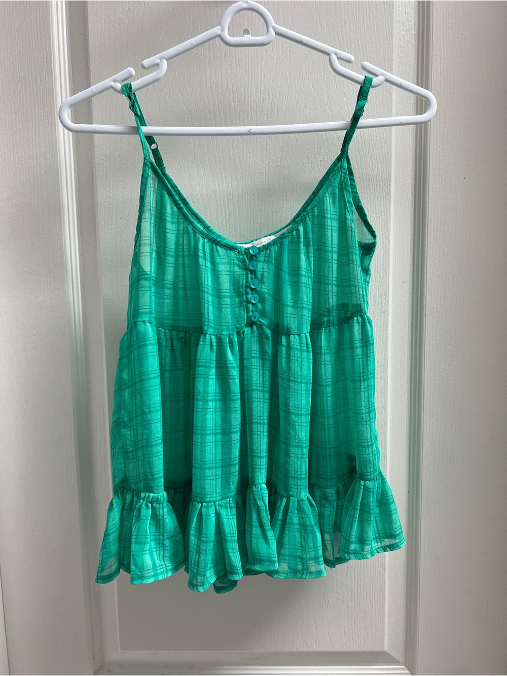 Costa Blanca Teal Babydoll Top